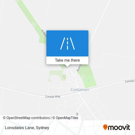 Lonsdales Lane map
