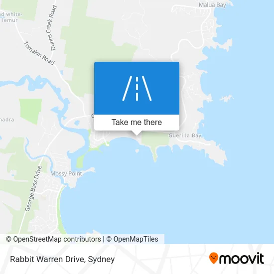 Mapa Rabbit Warren Drive