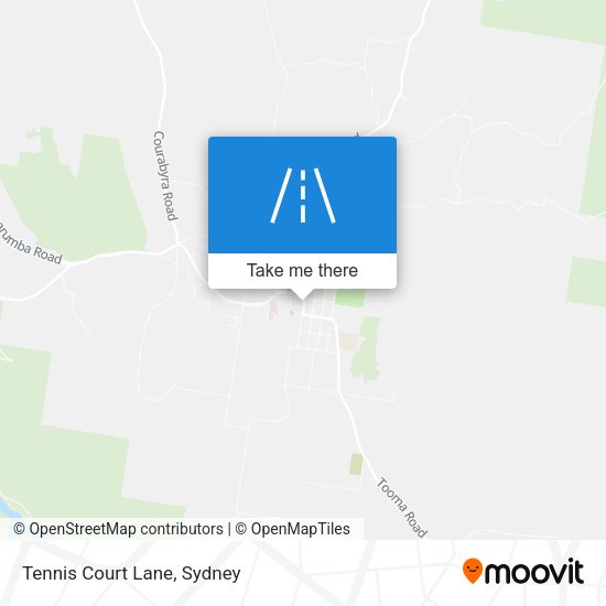 Tennis Court Lane map