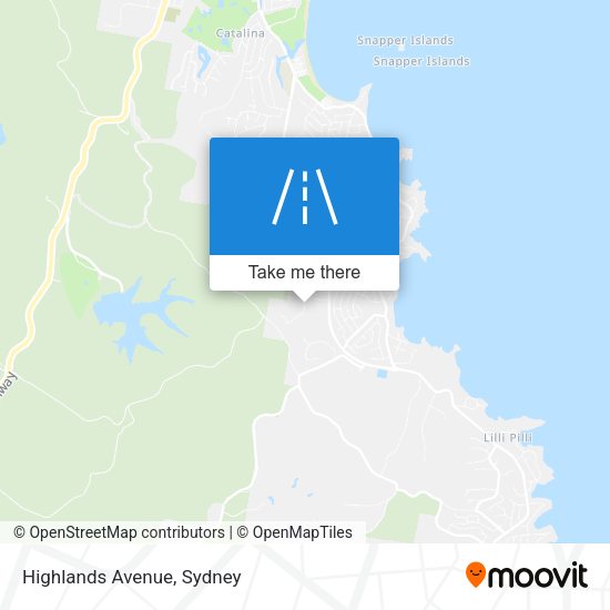Highlands Avenue map