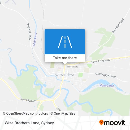 Wise Brothers Lane map
