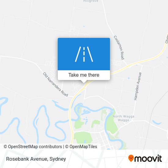 Rosebank Avenue map