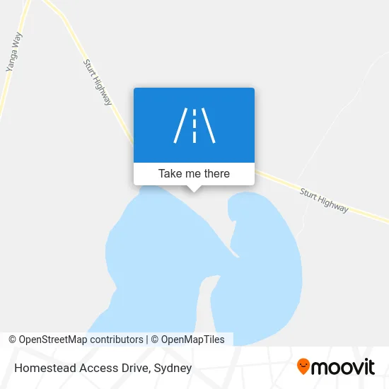 Mapa Homestead Access Drive