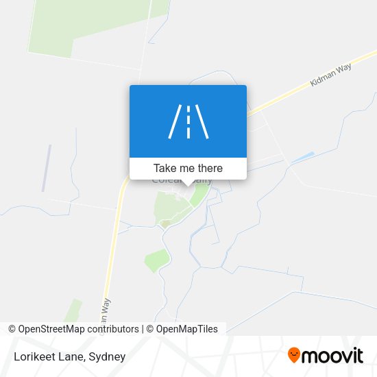 Lorikeet Lane map