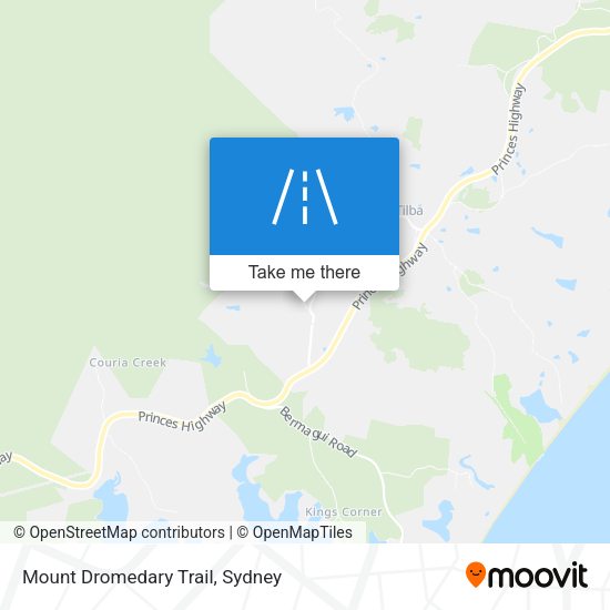 Mount Dromedary Trail map
