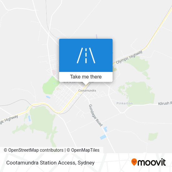 Cootamundra Station Access map