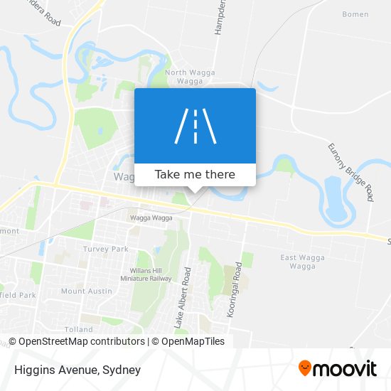 Mapa Higgins Avenue