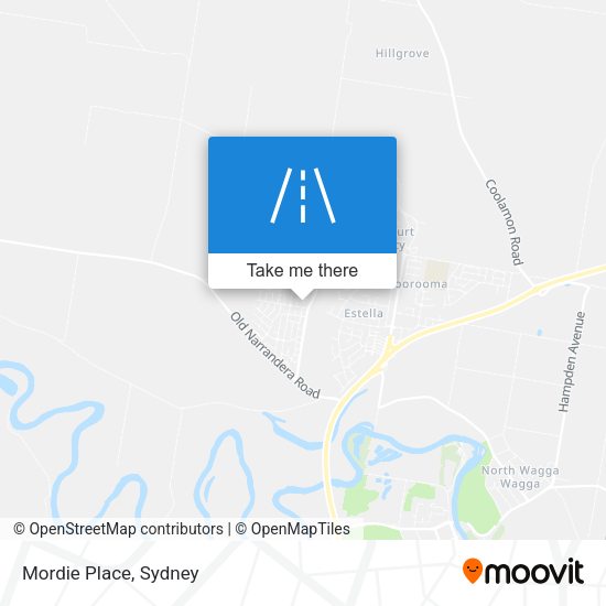 Mordie Place map