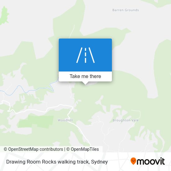 Drawing Room Rocks walking track map