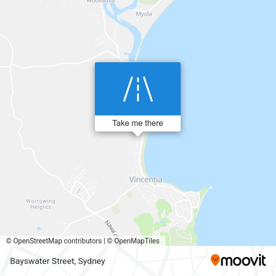 Bayswater Street map