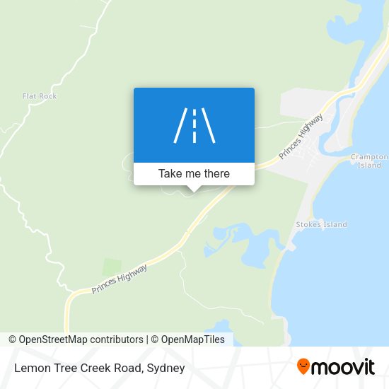 Lemon Tree Creek Road map