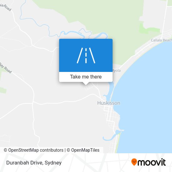 Duranbah Drive map