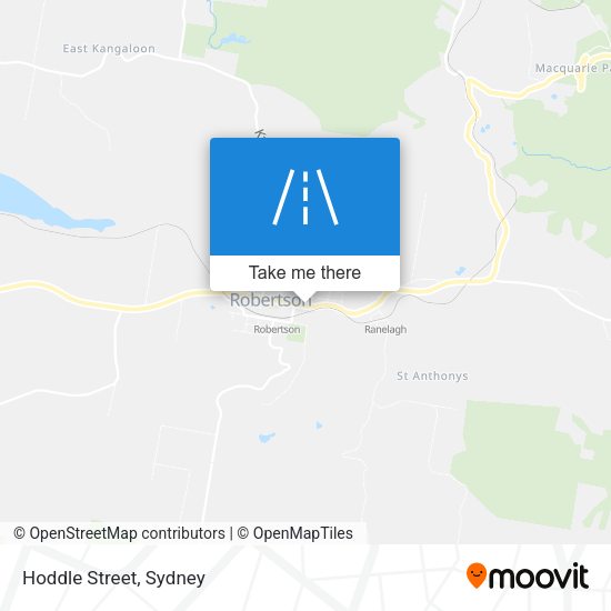 Hoddle Street map