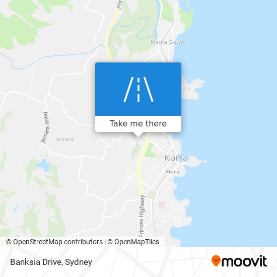 Mapa Banksia Drive