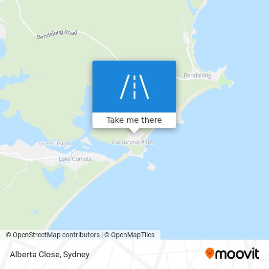 Mapa Alberta Close
