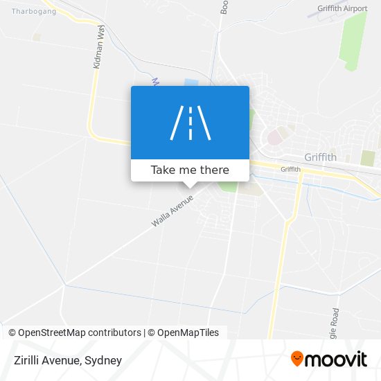 Zirilli Avenue map