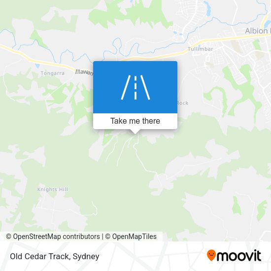 Old Cedar Track map