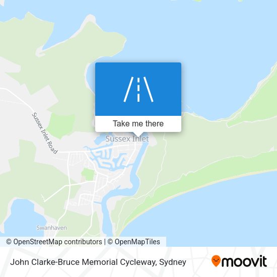 John Clarke-Bruce Memorial Cycleway map