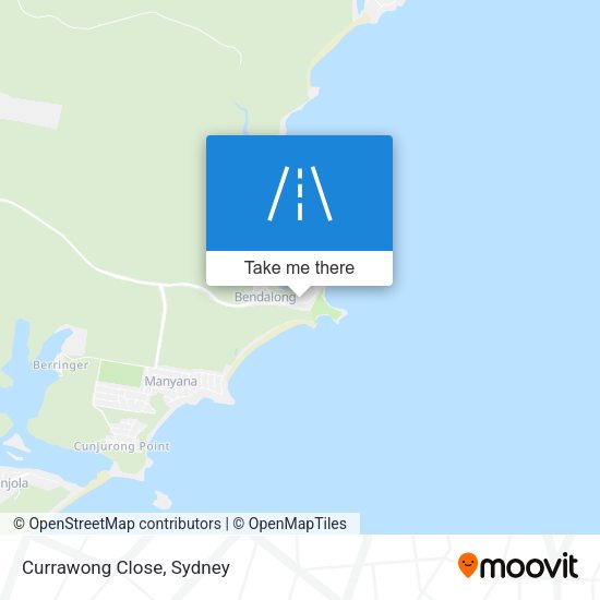 Currawong Close map