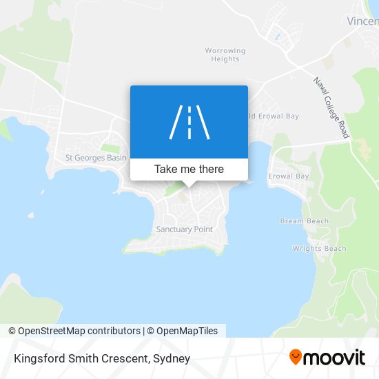 Mapa Kingsford Smith Crescent