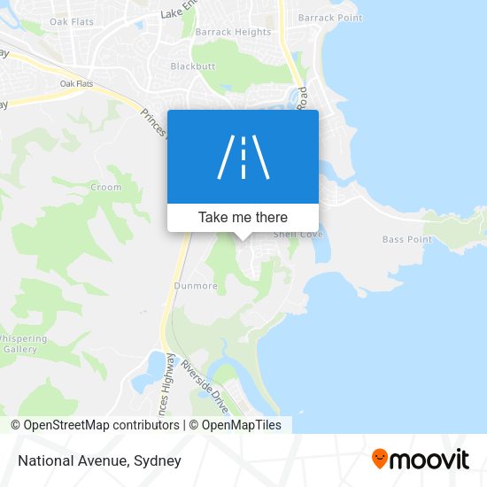 National Avenue map
