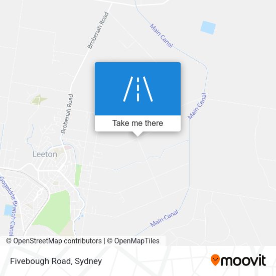 Fivebough Road map