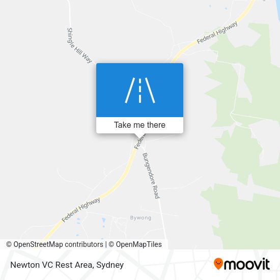 Newton VC Rest Area map