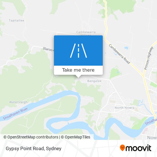 Mapa Gypsy Point Road