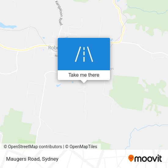 Maugers Road map