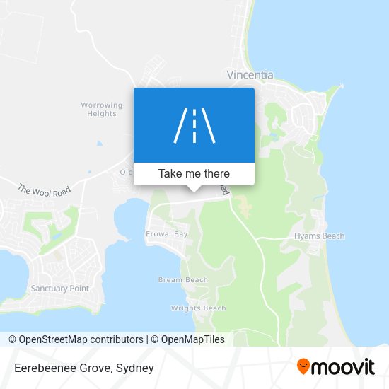 Eerebeenee Grove map