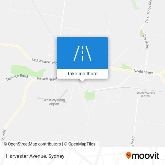 Harvester Avenue map