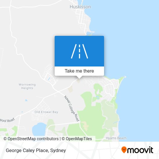 George Caley Place map