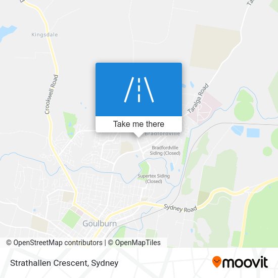 Strathallen Crescent map