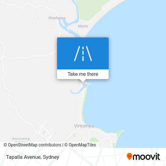 Tapalla Avenue map