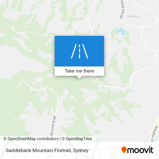 Saddleback Mountain Firetrail map