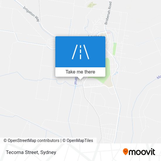 Tecoma Street map