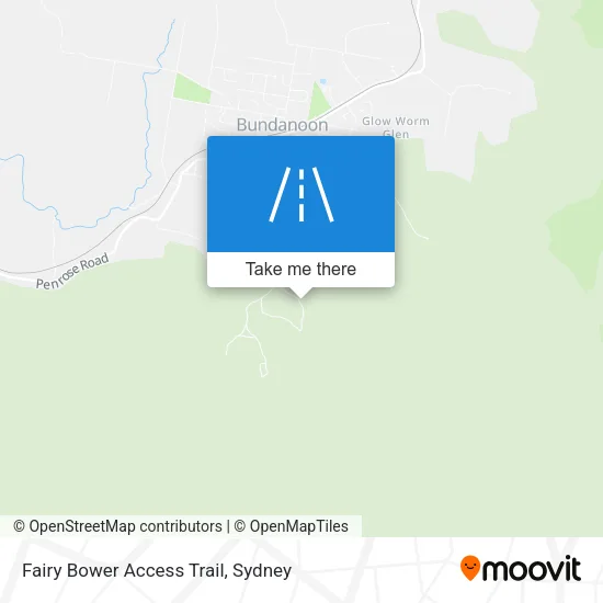 Fairy Bower Access Trail map