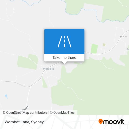 Wombat Lane map