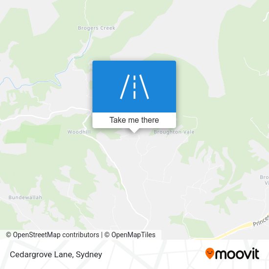 Cedargrove Lane map