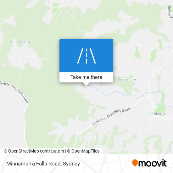 Minnamurra Falls Road map