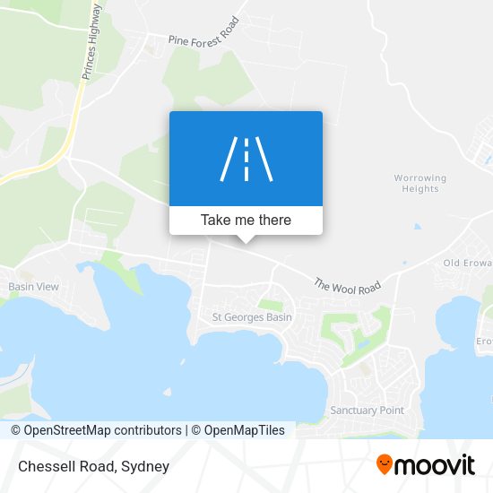 Chessell Road map