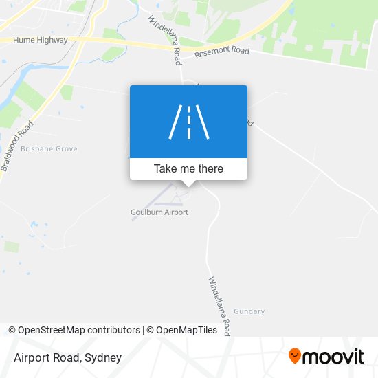 Mapa Airport Road
