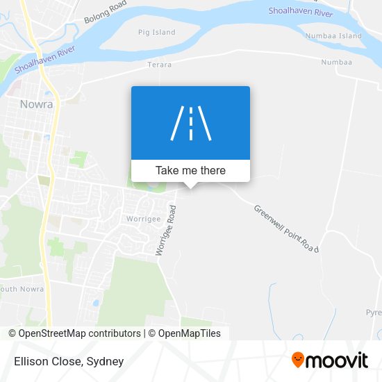 Ellison Close map