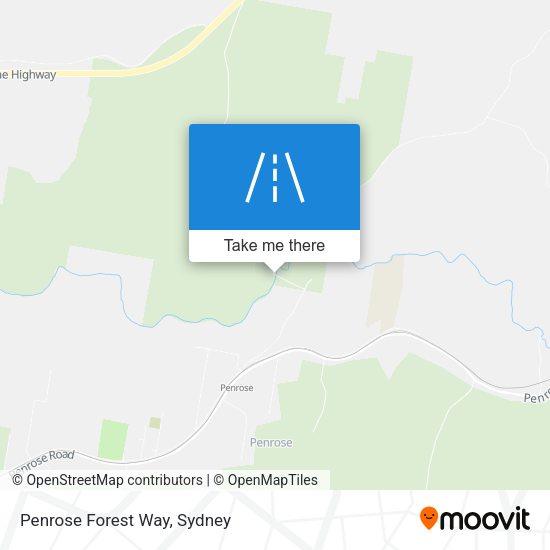 Penrose Forest Way map