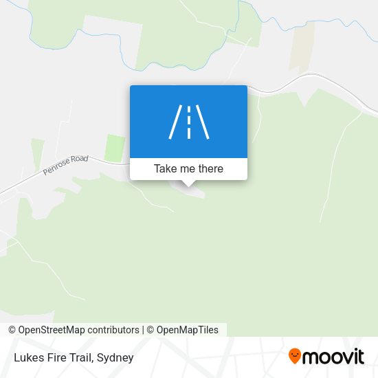 Lukes Fire Trail map