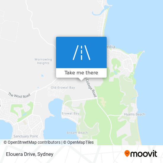 Elouera Drive map