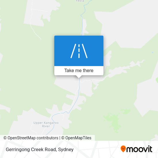 Gerringong Creek Road map