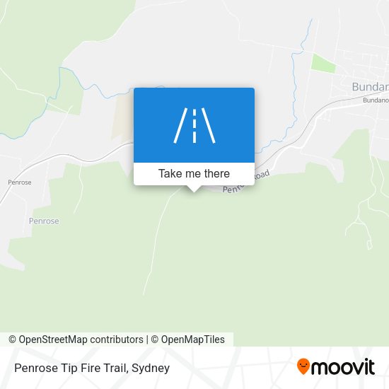 Penrose Tip Fire Trail map