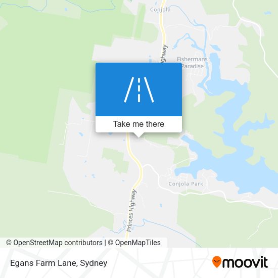 Egans Farm Lane map