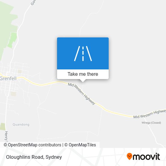 Oloughlins Road map